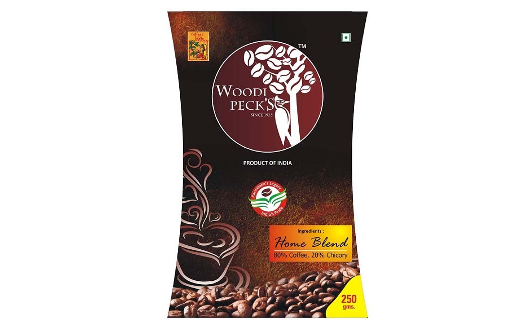 Woodi Peck's Home Blend- 80% Coffee, 20% Chicory   Box  250 grams
